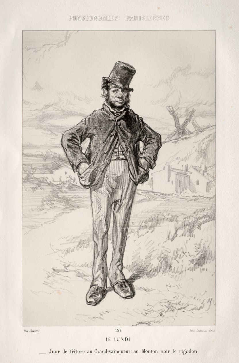 Der Montag von Paul Gavarni