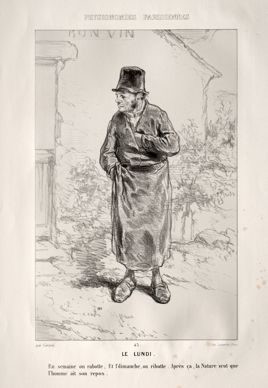 Der Montag von Paul Gavarni