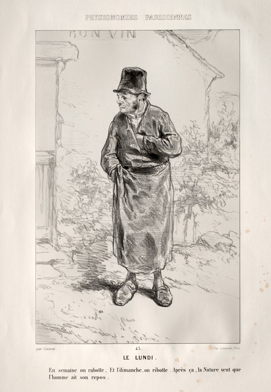 Der Montag von Paul Gavarni
