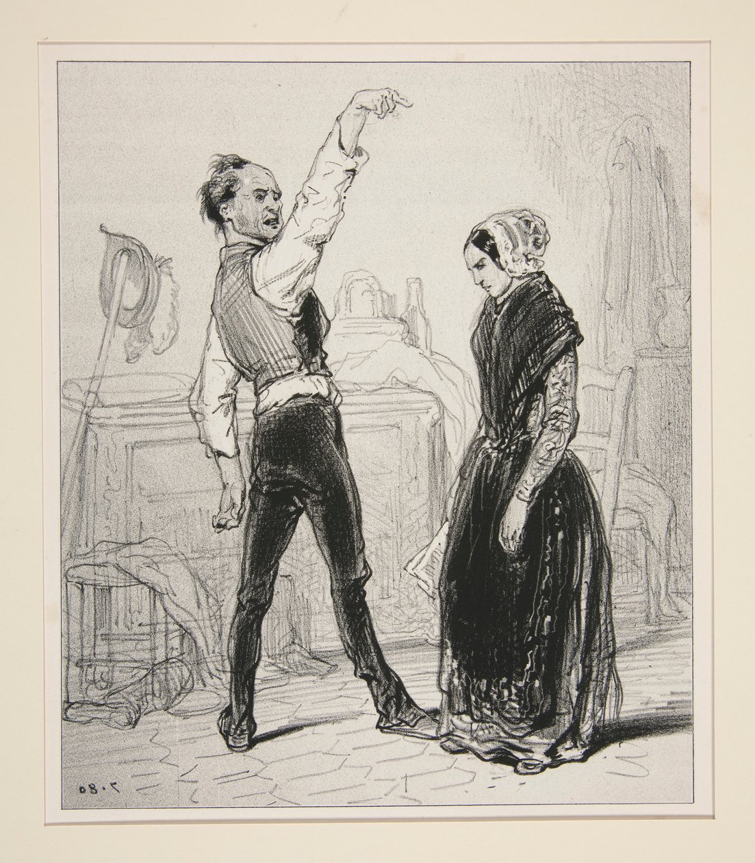 Der Ehemann Komödiant von Paul Gavarni