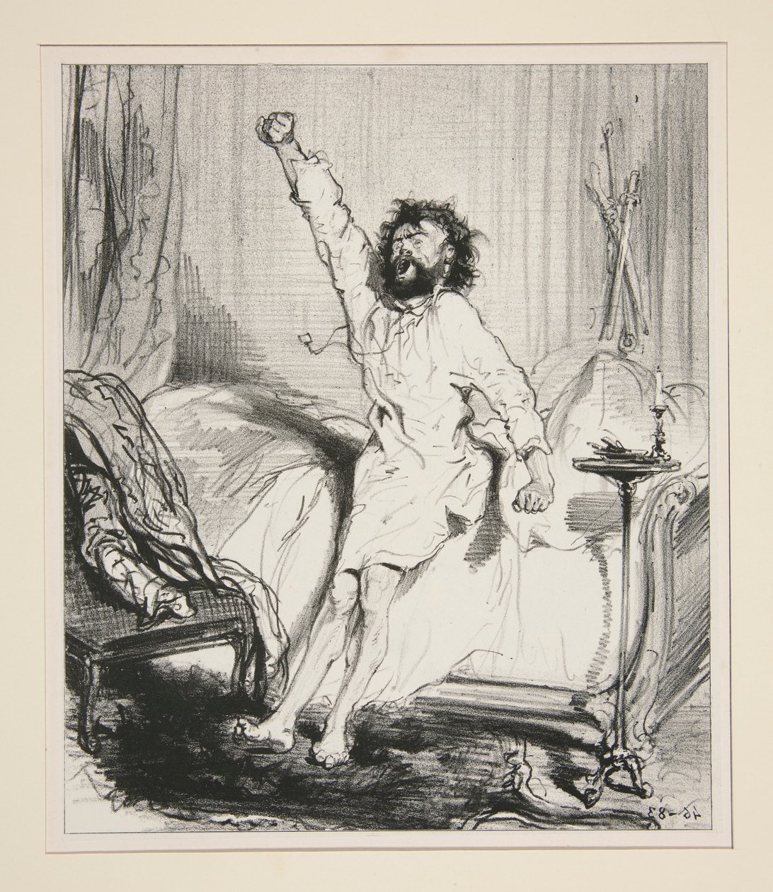 Das Erwachen des Löwen von Paul Gavarni