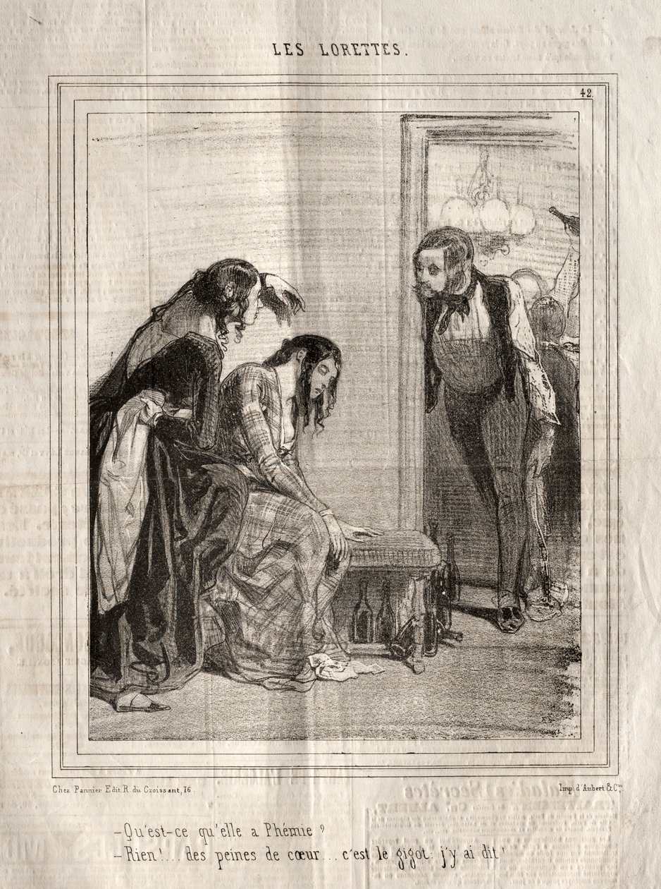 Les Lorettes von Paul Gavarni