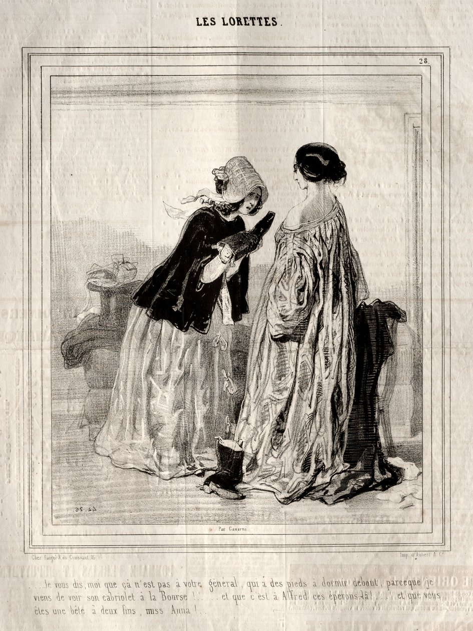 Les Lorettes von Paul Gavarni
