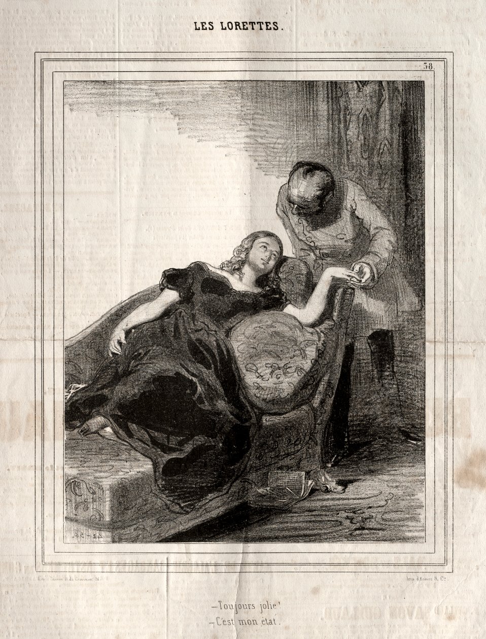 Les Lorettes von Paul Gavarni