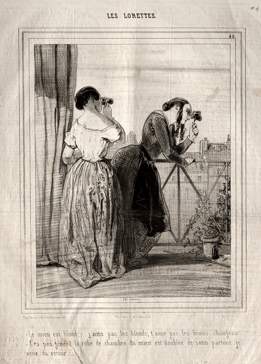 Les Lorettes von Paul Gavarni