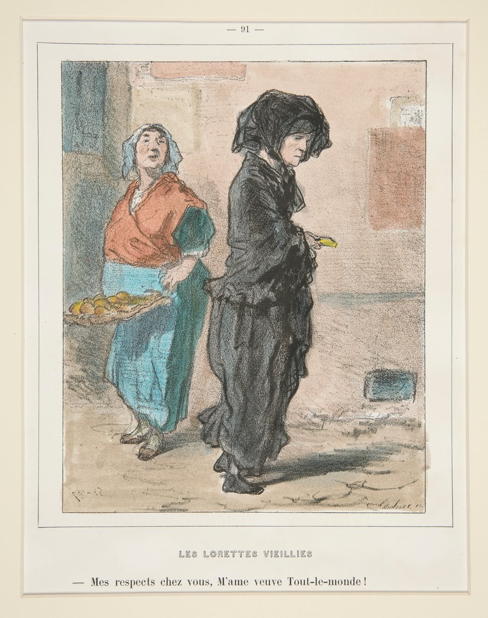Les Lorettes Viellies von Paul Gavarni