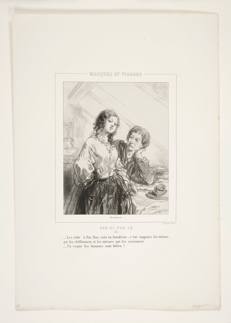 Die Robe von Paul Gavarni
