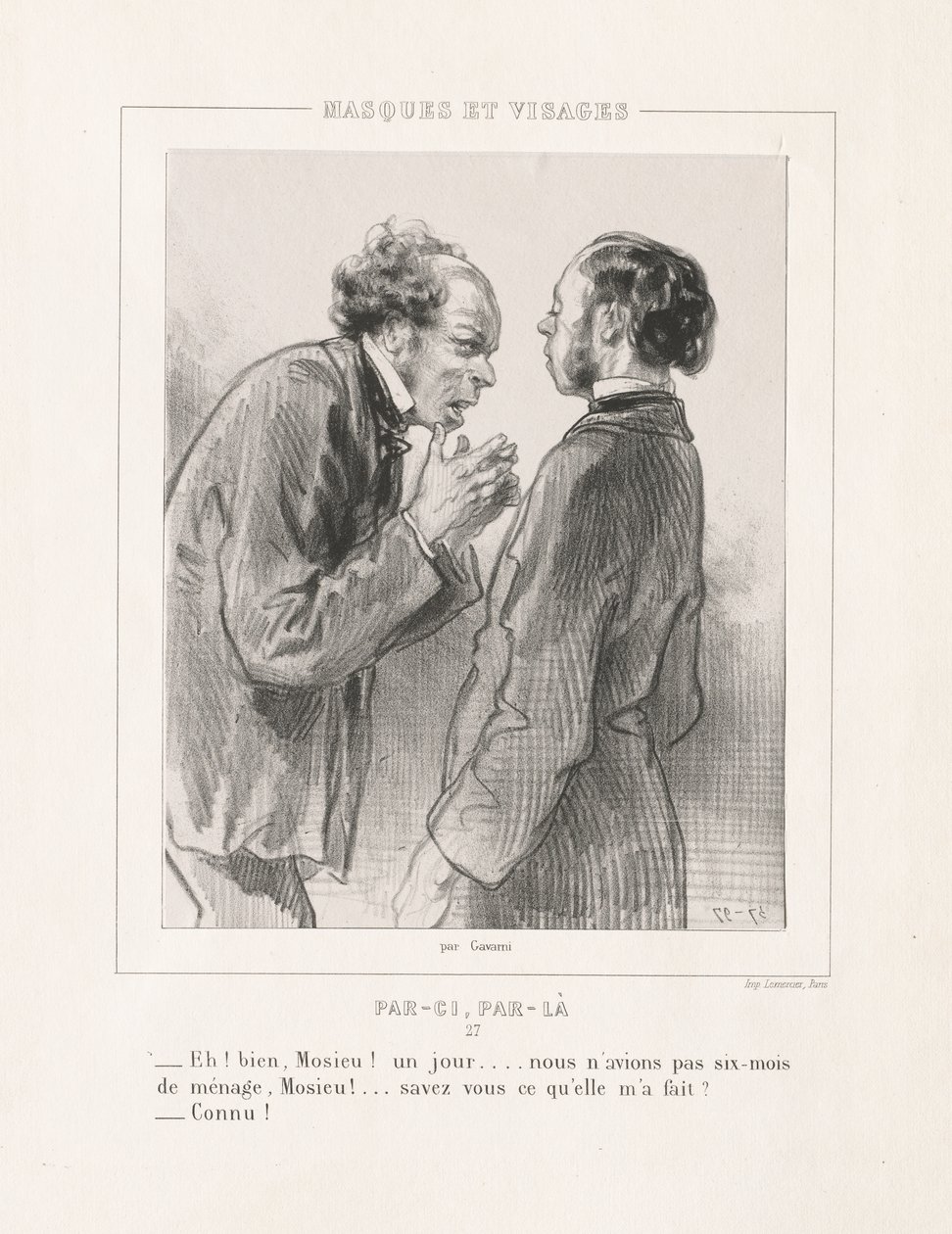 Masken und Gesichter: Hier und da von Paul Gavarni