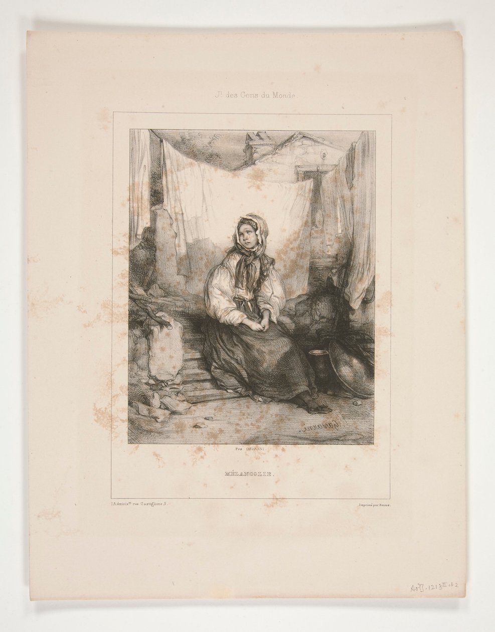 Melancholie von Paul Gavarni