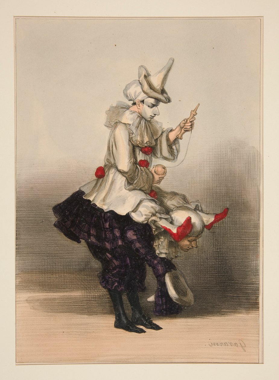 PAILLASSE ET PIERROT von Paul Gavarni