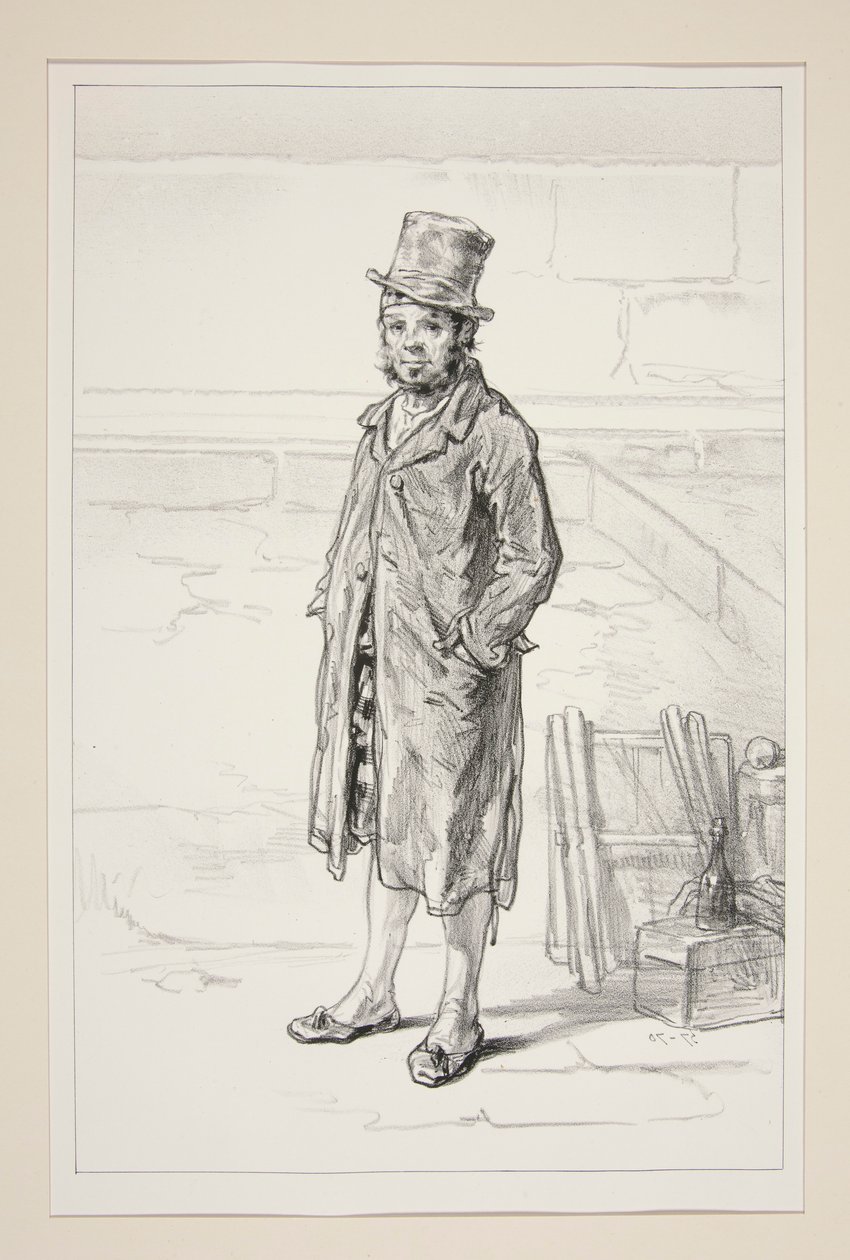 Eigentümer in Paris, Rue Dauphine von Paul Gavarni