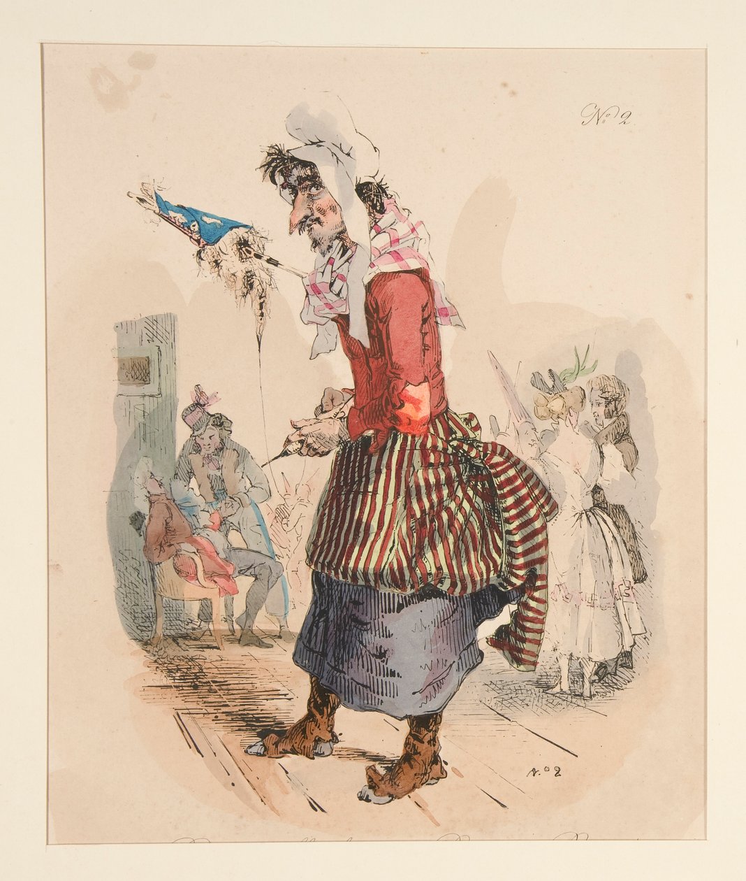 Pyrenäen-Hirtin - Bergère des Pyrénées von Paul Gavarni