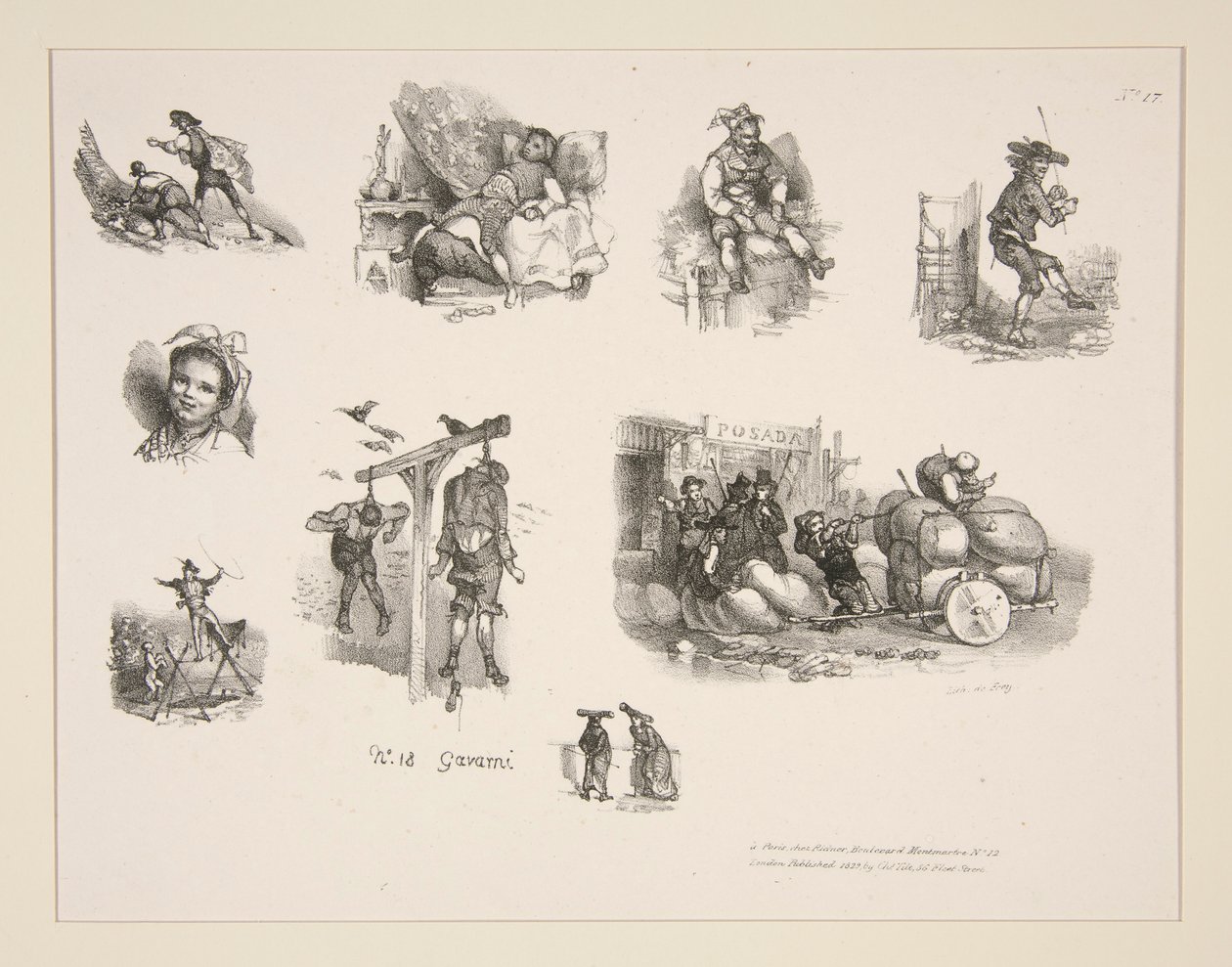 Petites figures XVII. von Paul Gavarni