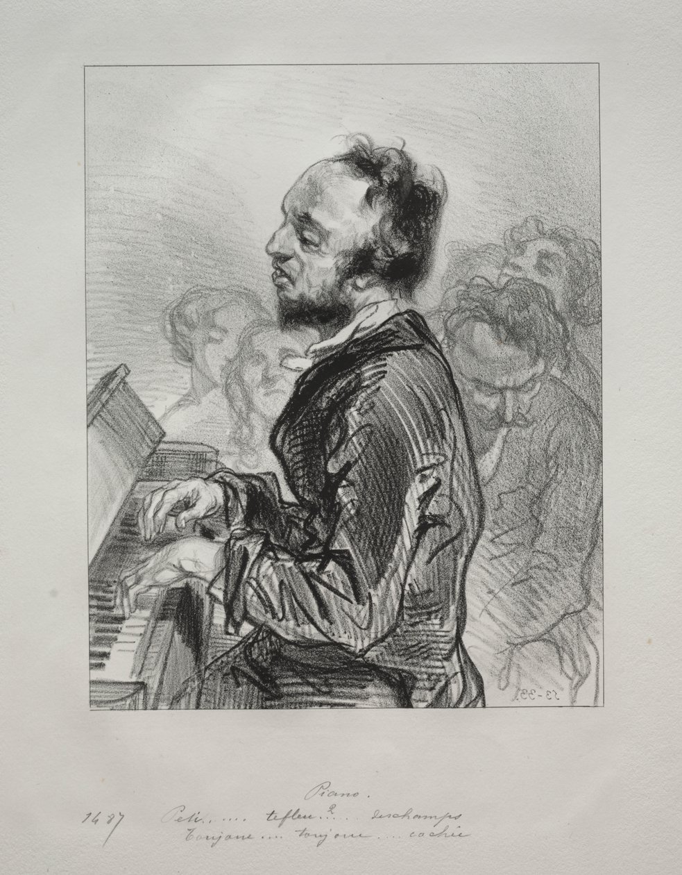 Klavier von Paul Gavarni