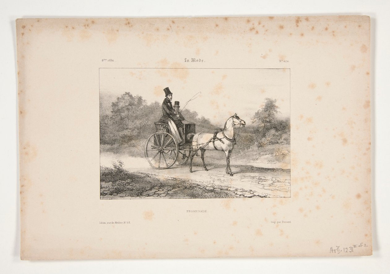 Spaziergang von Paul Gavarni