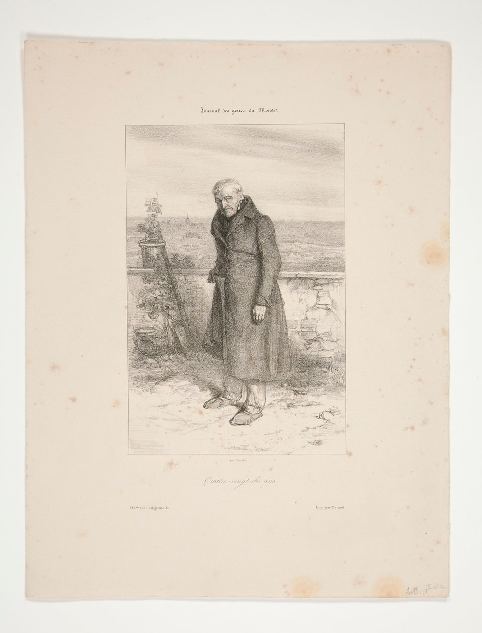 Neunzig Jahre (Chevallier, Vater von Gavarni) von Paul Gavarni