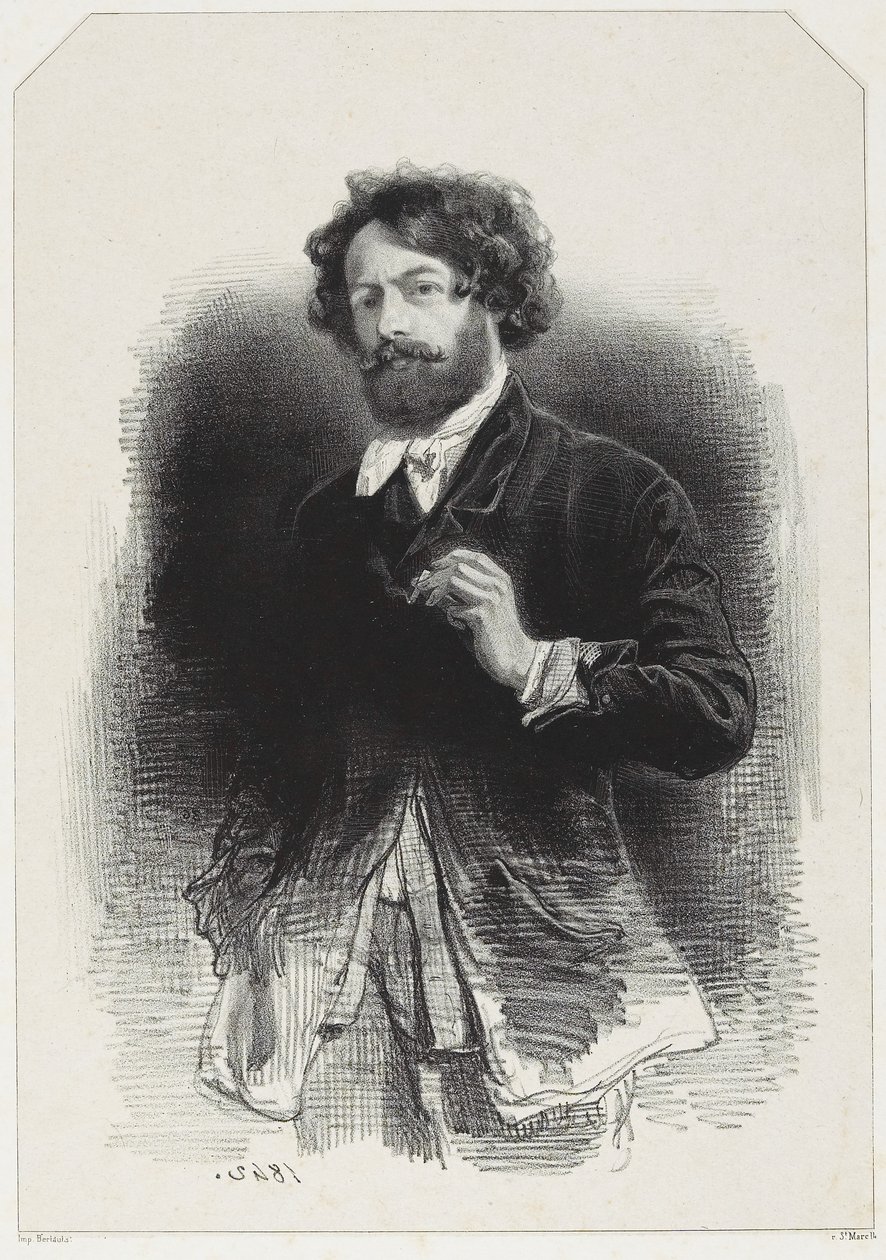Selbstporträt von Paul Gavarni