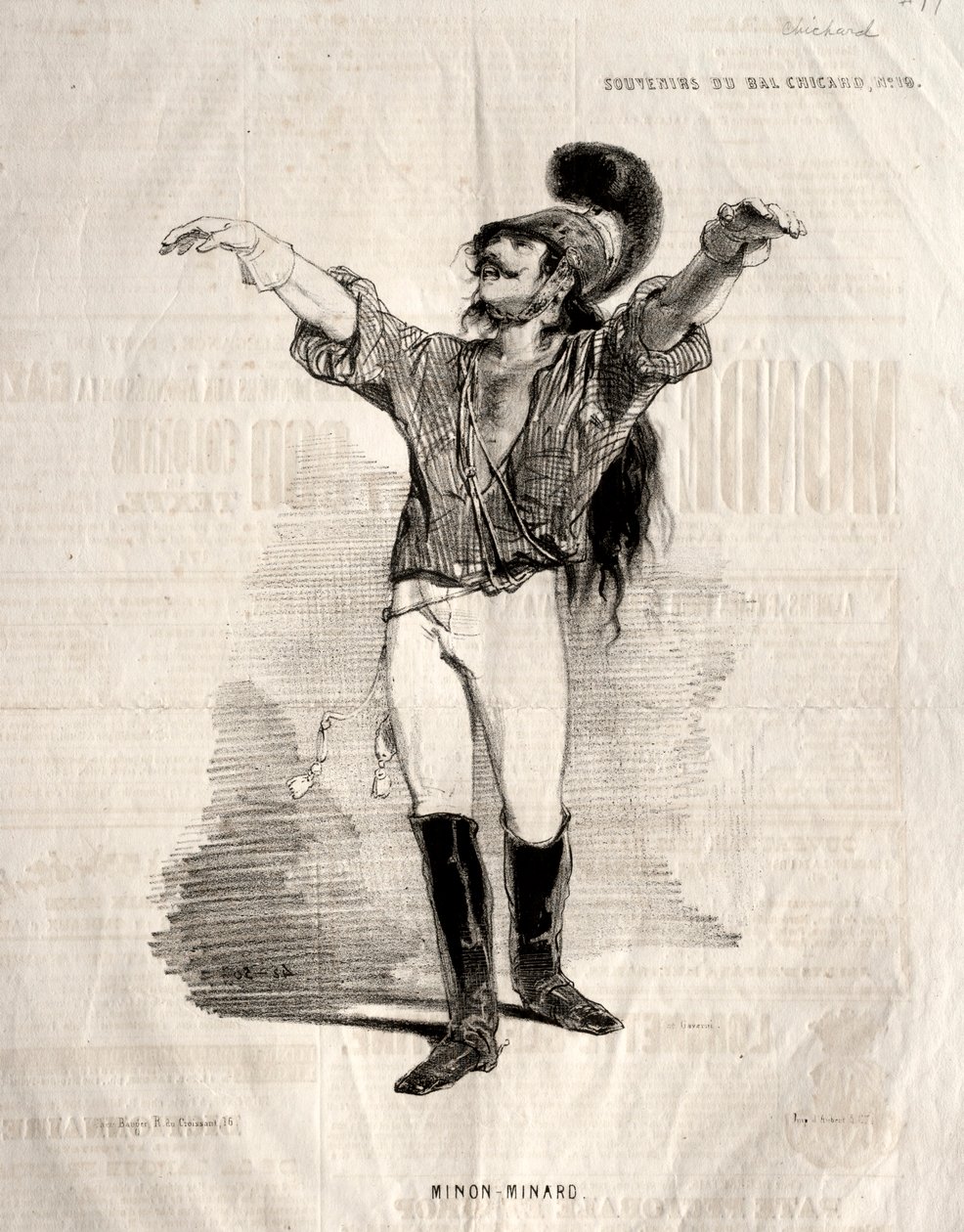 Souvenirs du Bal Chicard: Mignon-Minard von Paul Gavarni