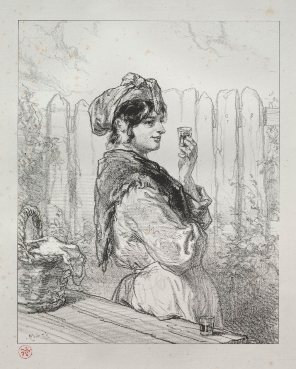 Der Brandy-Pfirsich von Paul Gavarni