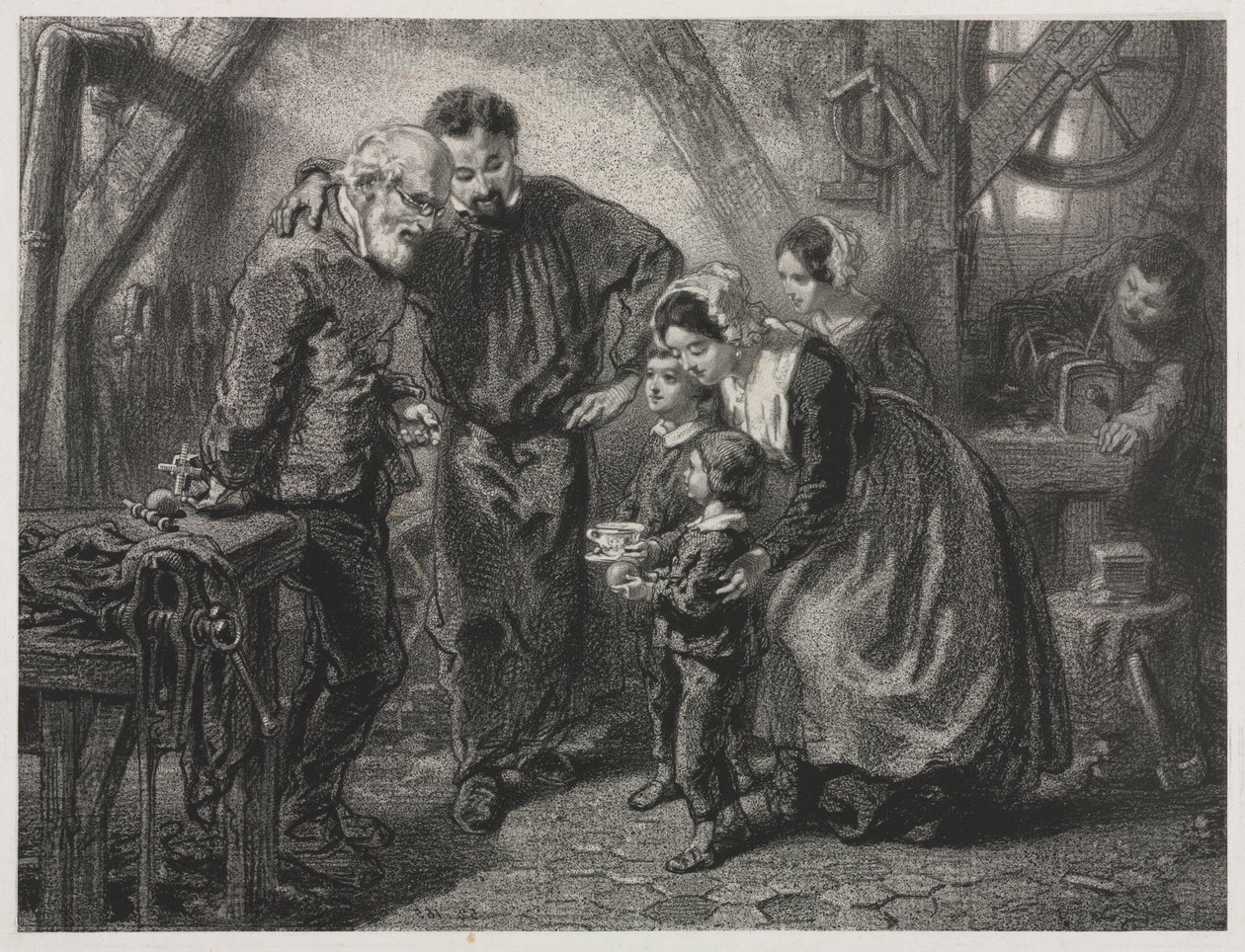 Der Geburtstag des Arbeiters von Paul Gavarni