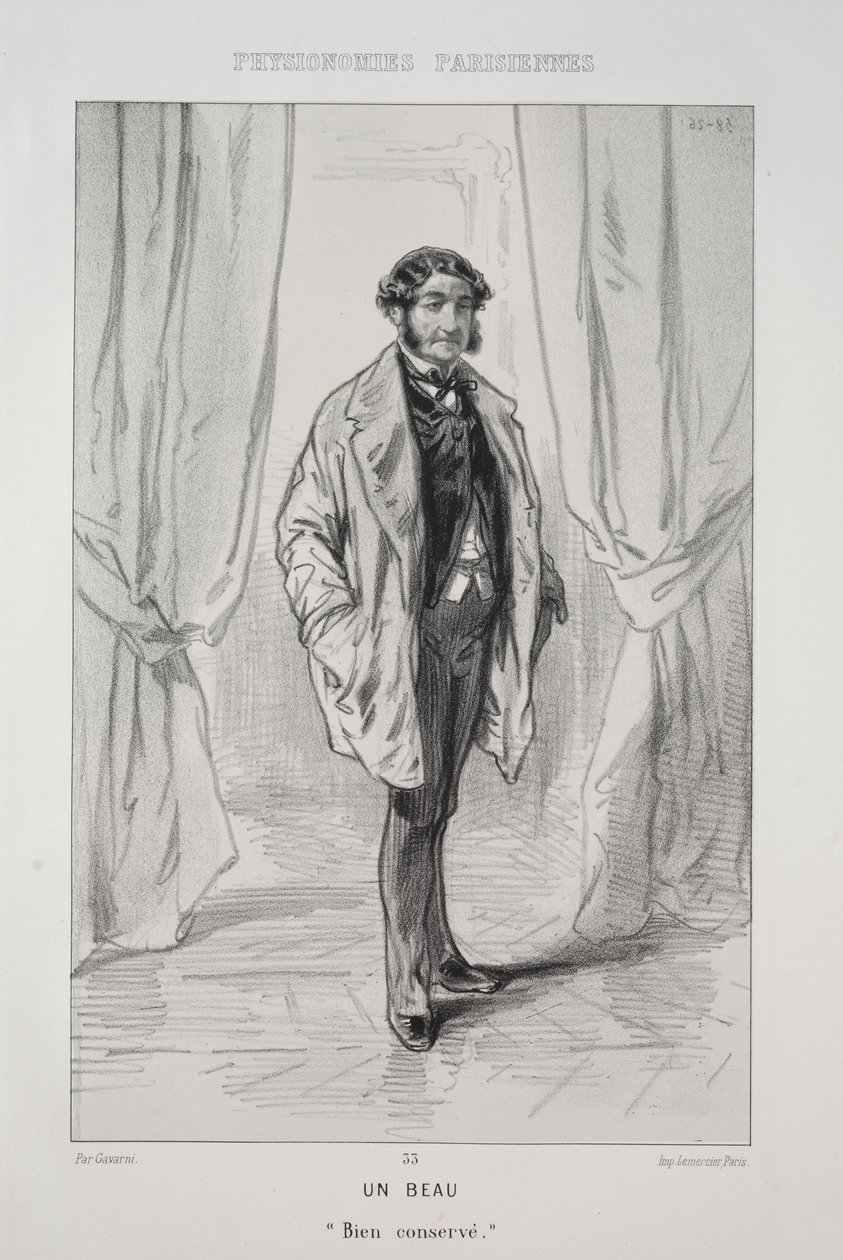 Ein Schöner von Paul Gavarni