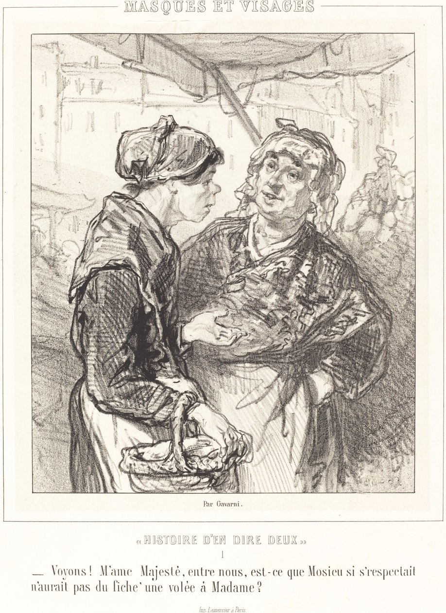 "Voyons! Mme Majeste..." von Paul Gavarni