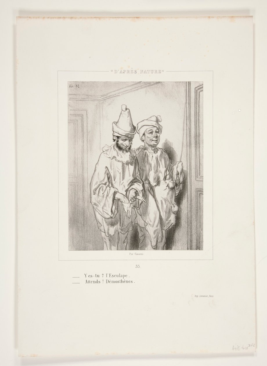 Bist du da? L von Paul Gavarni