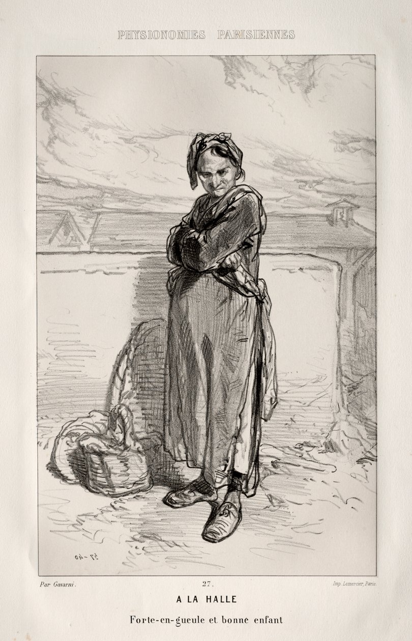 Auf dem Markt von Paul Gavarni
