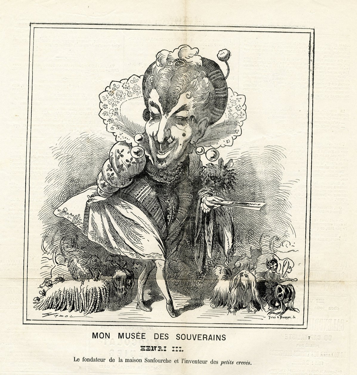Illustration von Hadol (1835-1875) in Le Charivari von Paul Hadol