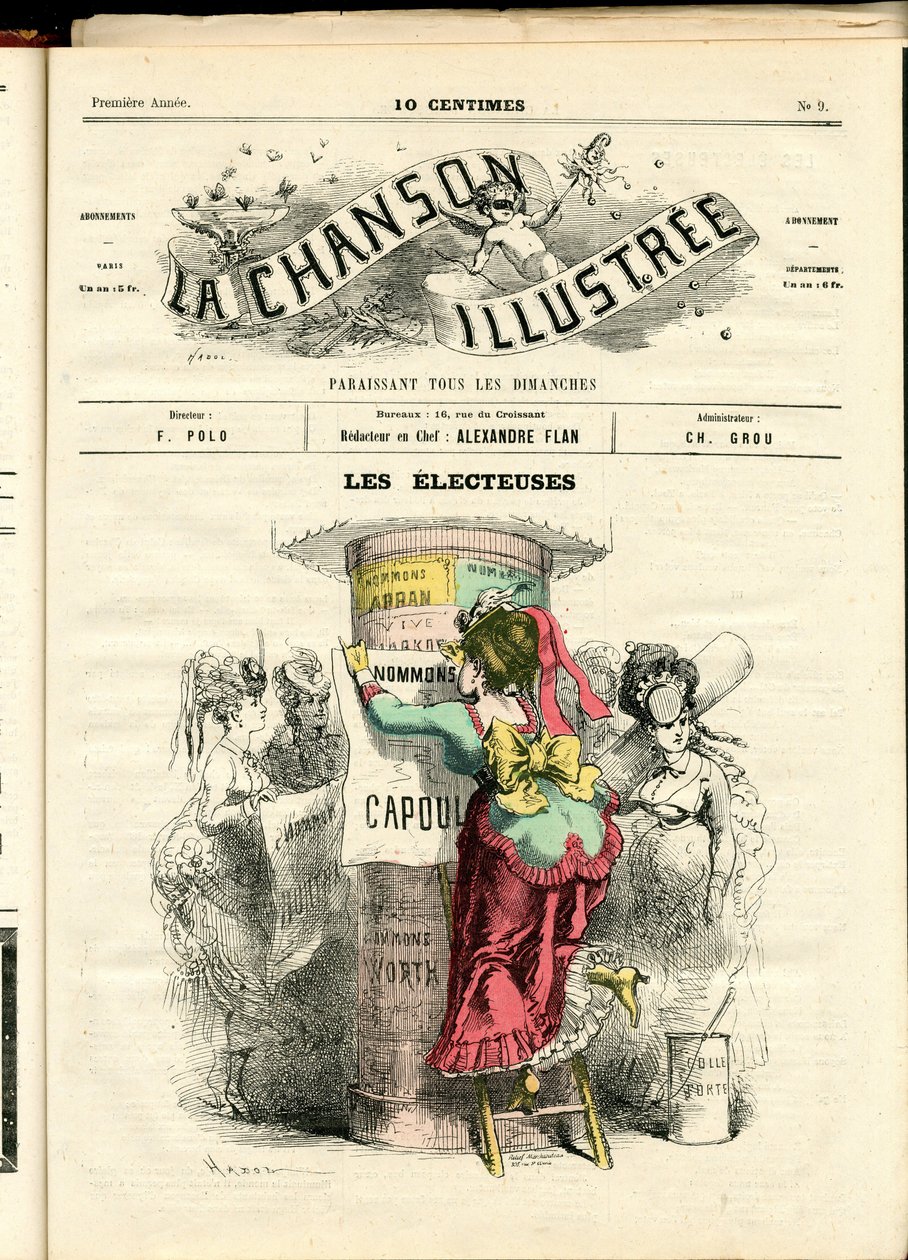 La Chanson illustree (Zeitschrift), Nummer 9 von Paul Hadol
