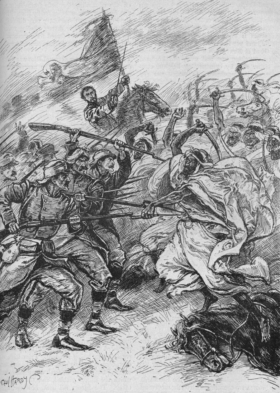 Mauren und Spanier untrennbar vermischt, 1902 von Paul Hardy