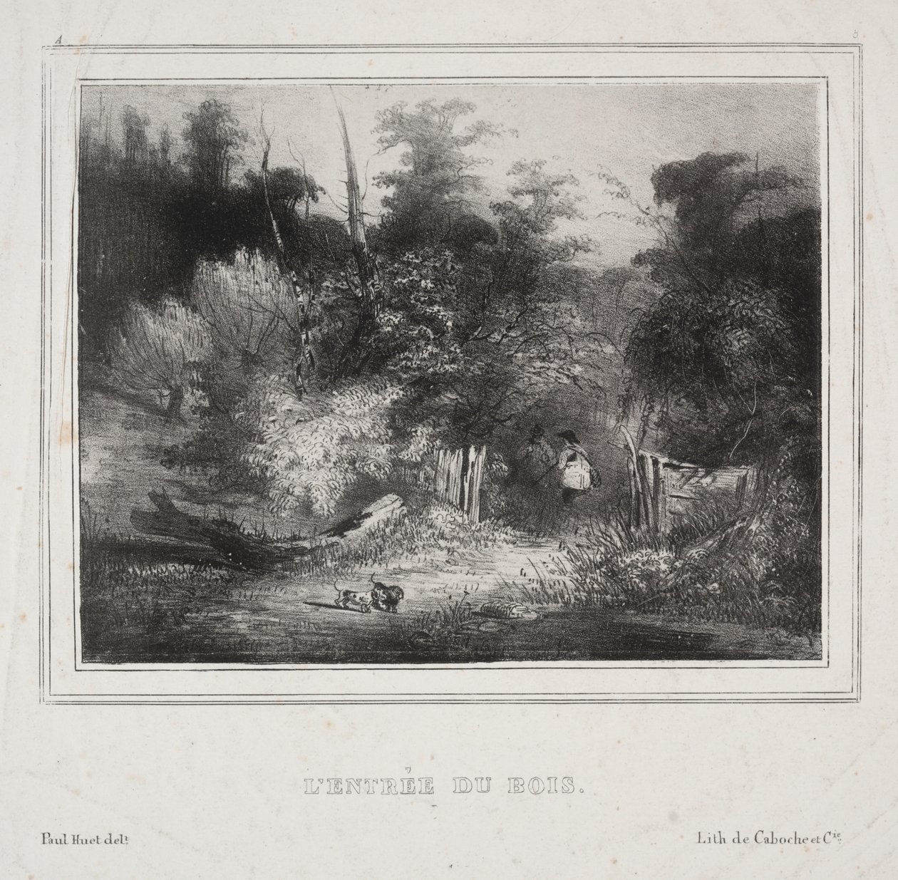 Landschaften: Der Eingang eines Waldes von Paul Huet