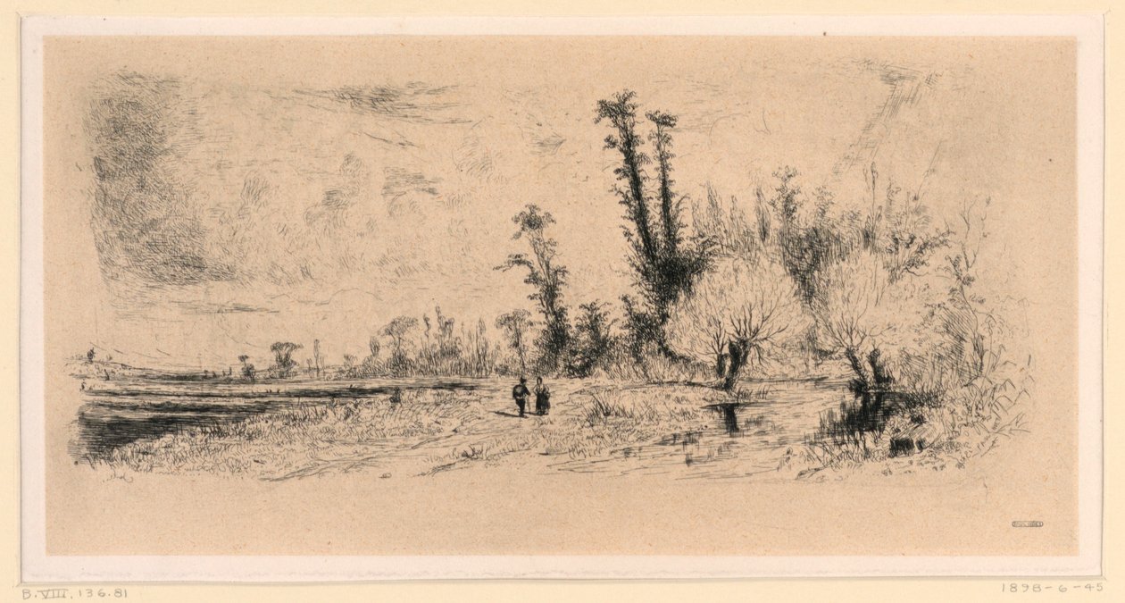 Saulée in der Umgebung von Paris von Paul Huet