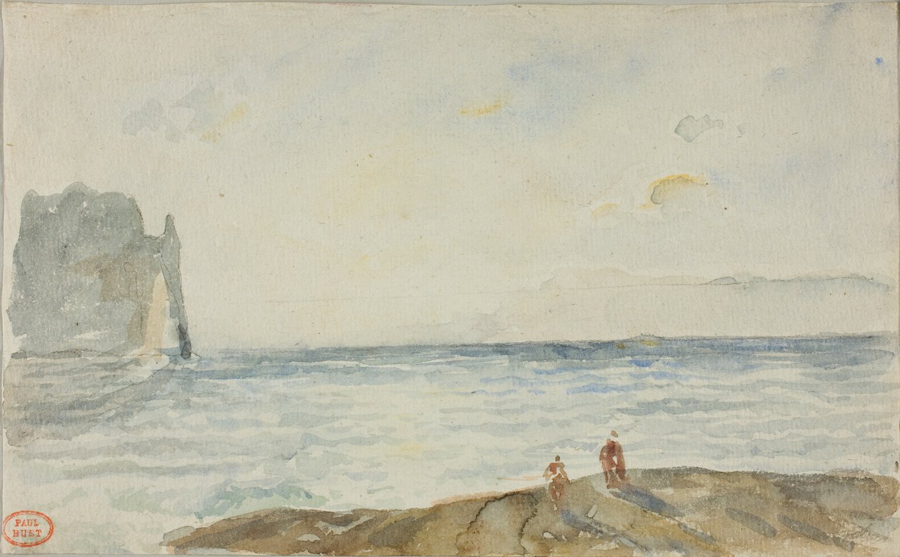 Ansicht von Étretat von Paul Huet