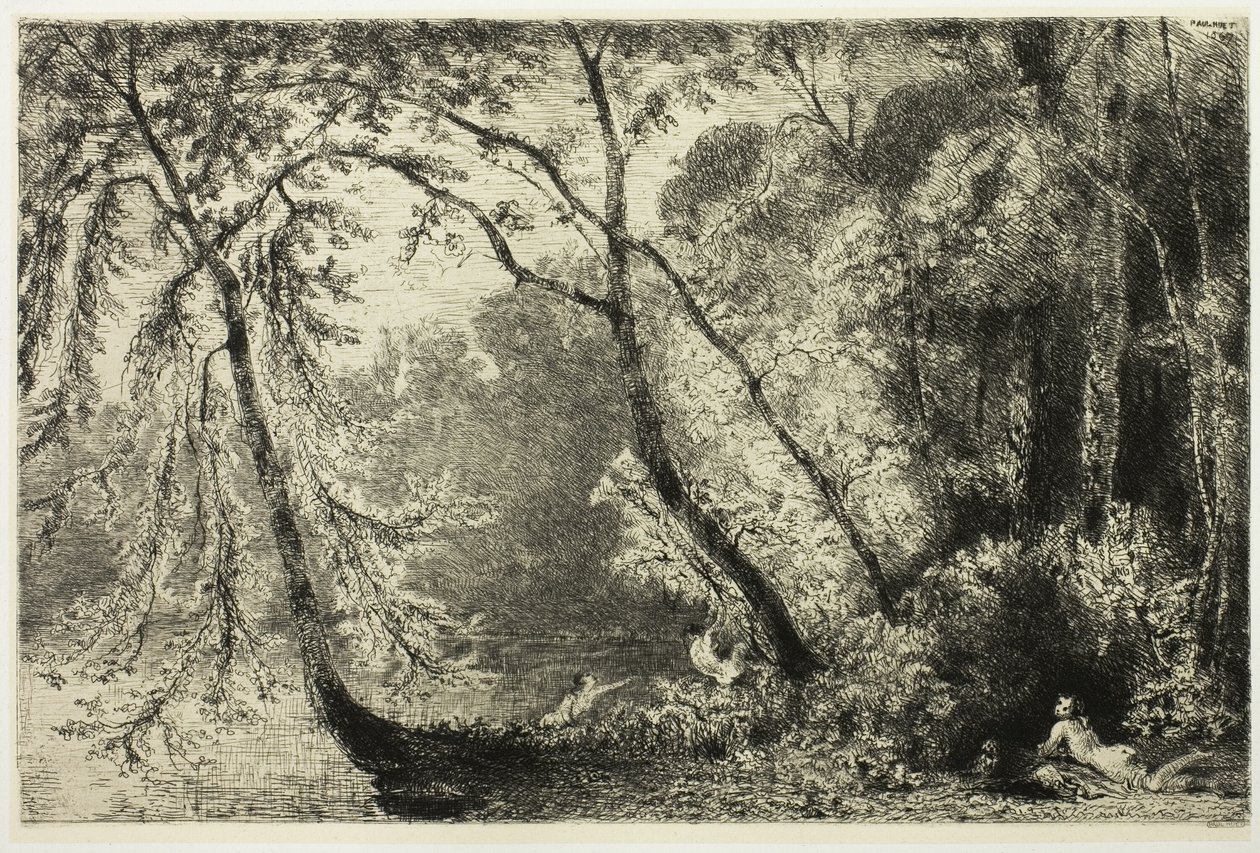 Badende Frauen von Paul Huet