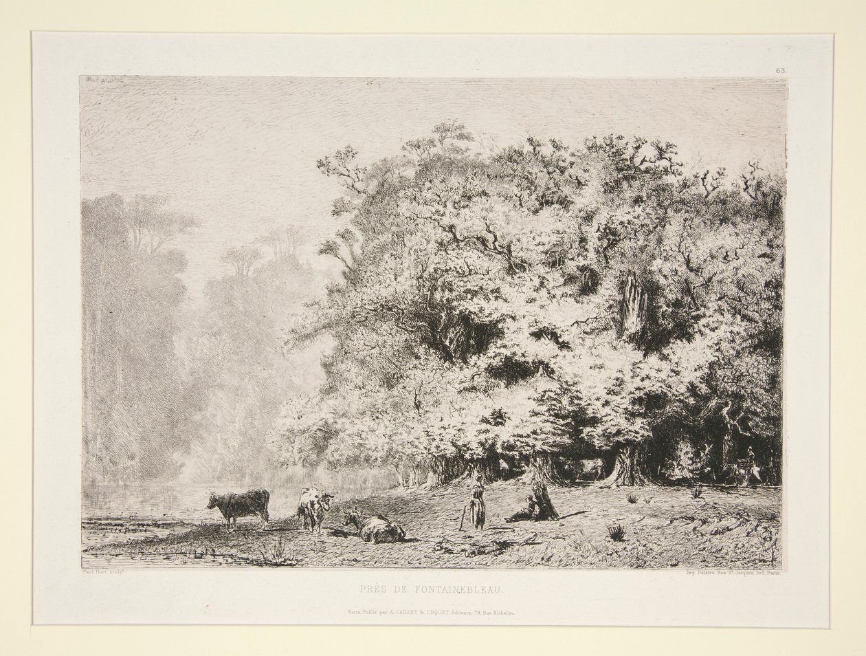 Wälder bei Fontainebleau von Paul Huet