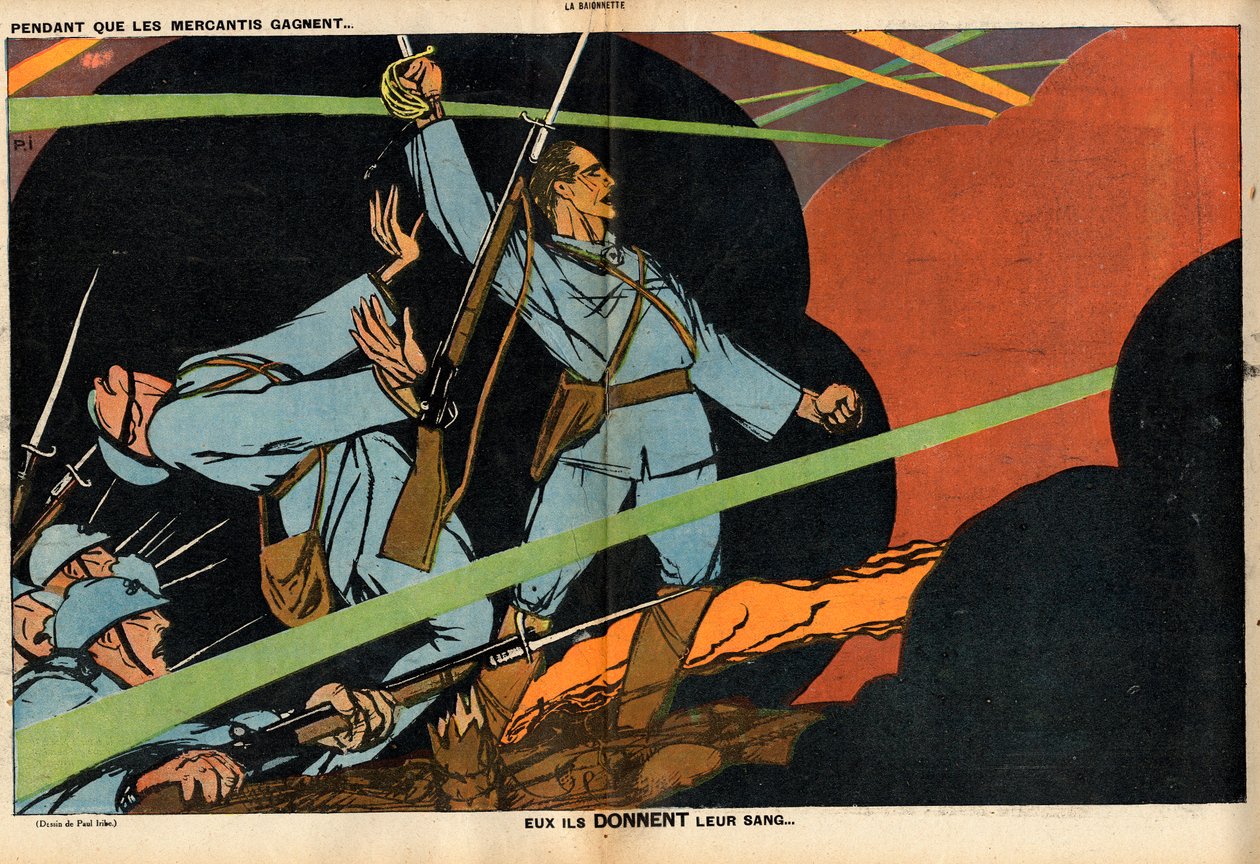 La Baionnette, Satirisch in Farben von Paul Iribe