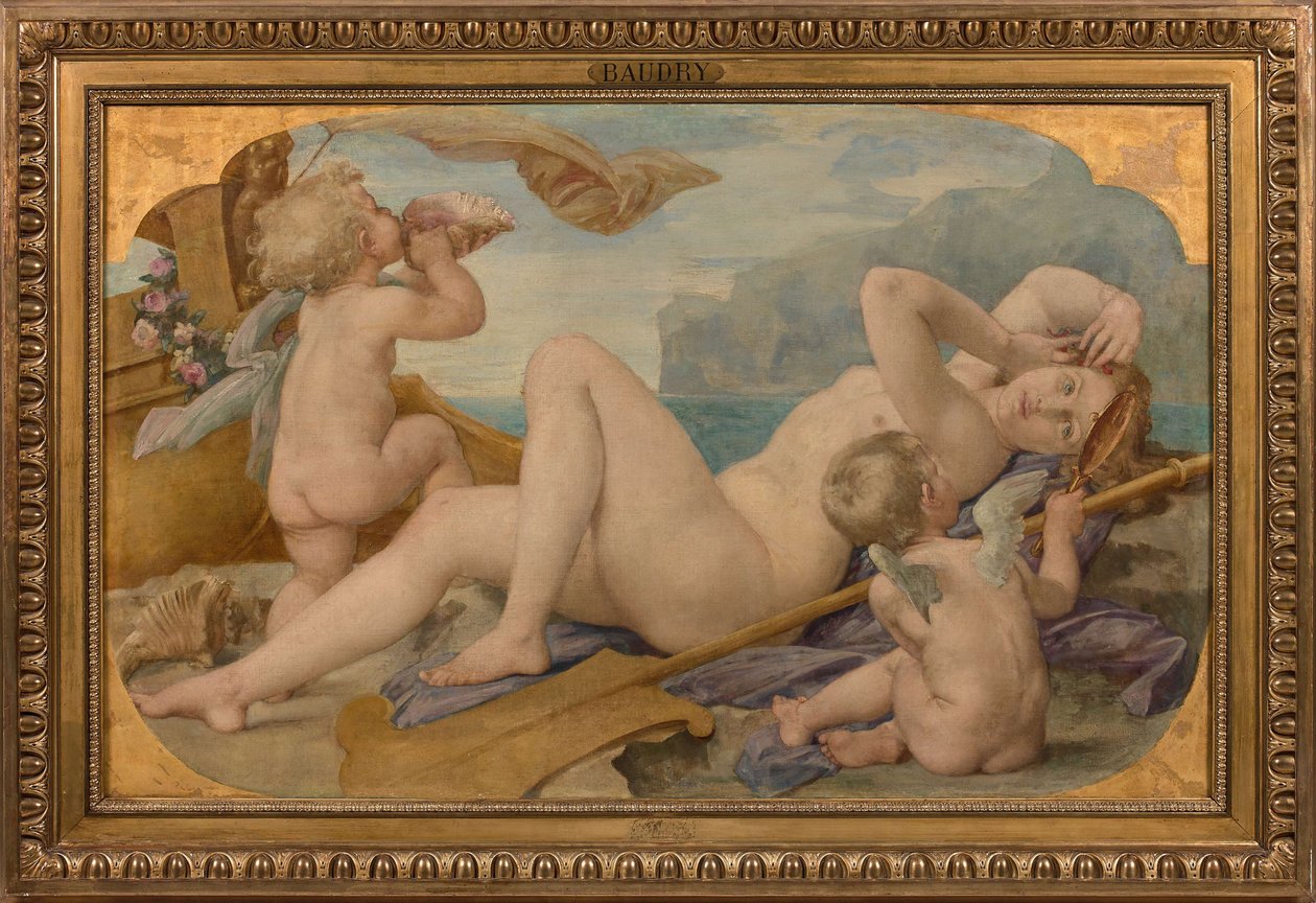 Kybele und Amphitrite, 1859 von Paul Jacques Aimé Baudry