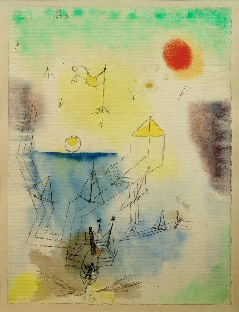 Der Neuland Seefahrer tritt die Reise an von Paul Klee