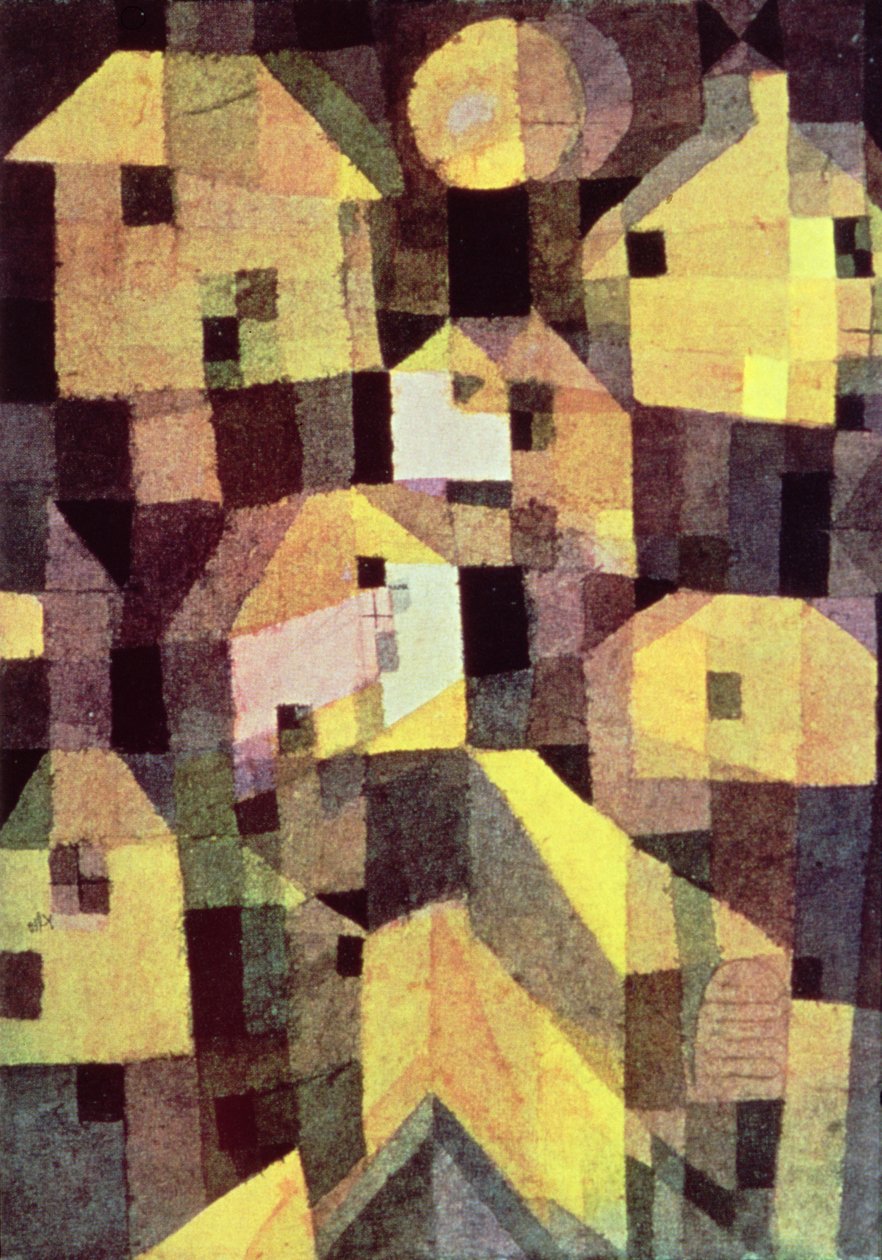 Abstrakte Komposition von Häusern von Paul Klee