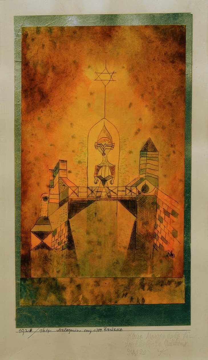 Arlequin auf der Brücke von Paul Klee