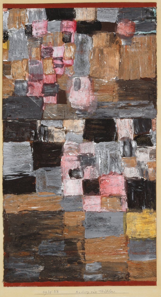 Aufstieg einer kleinen Stadt, 1930 von Paul Klee