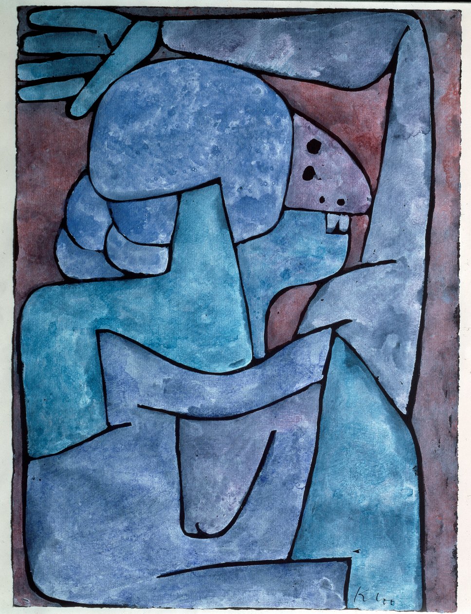 Verleumdende Frau - Gemälde von Paul Klee