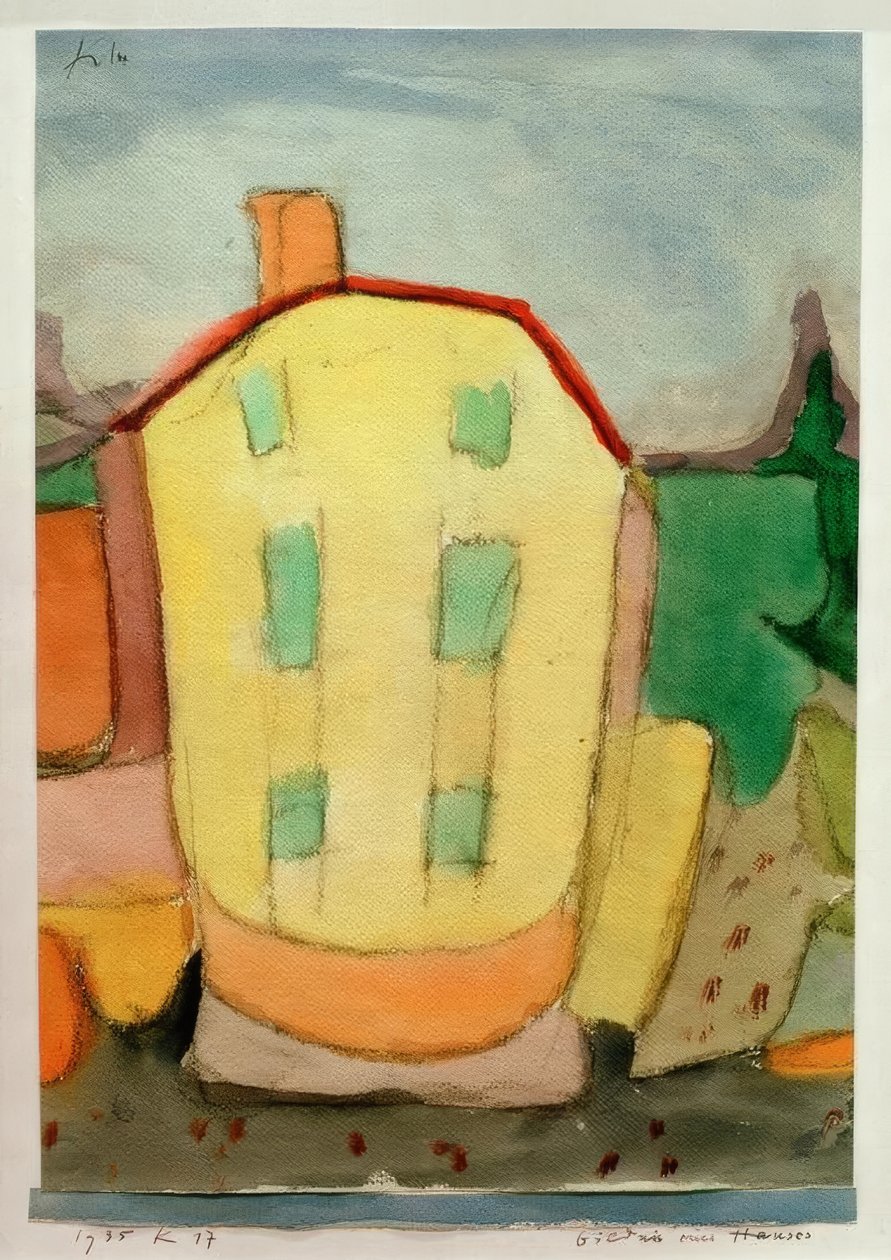 Bildnis eines Hauses von Paul Klee