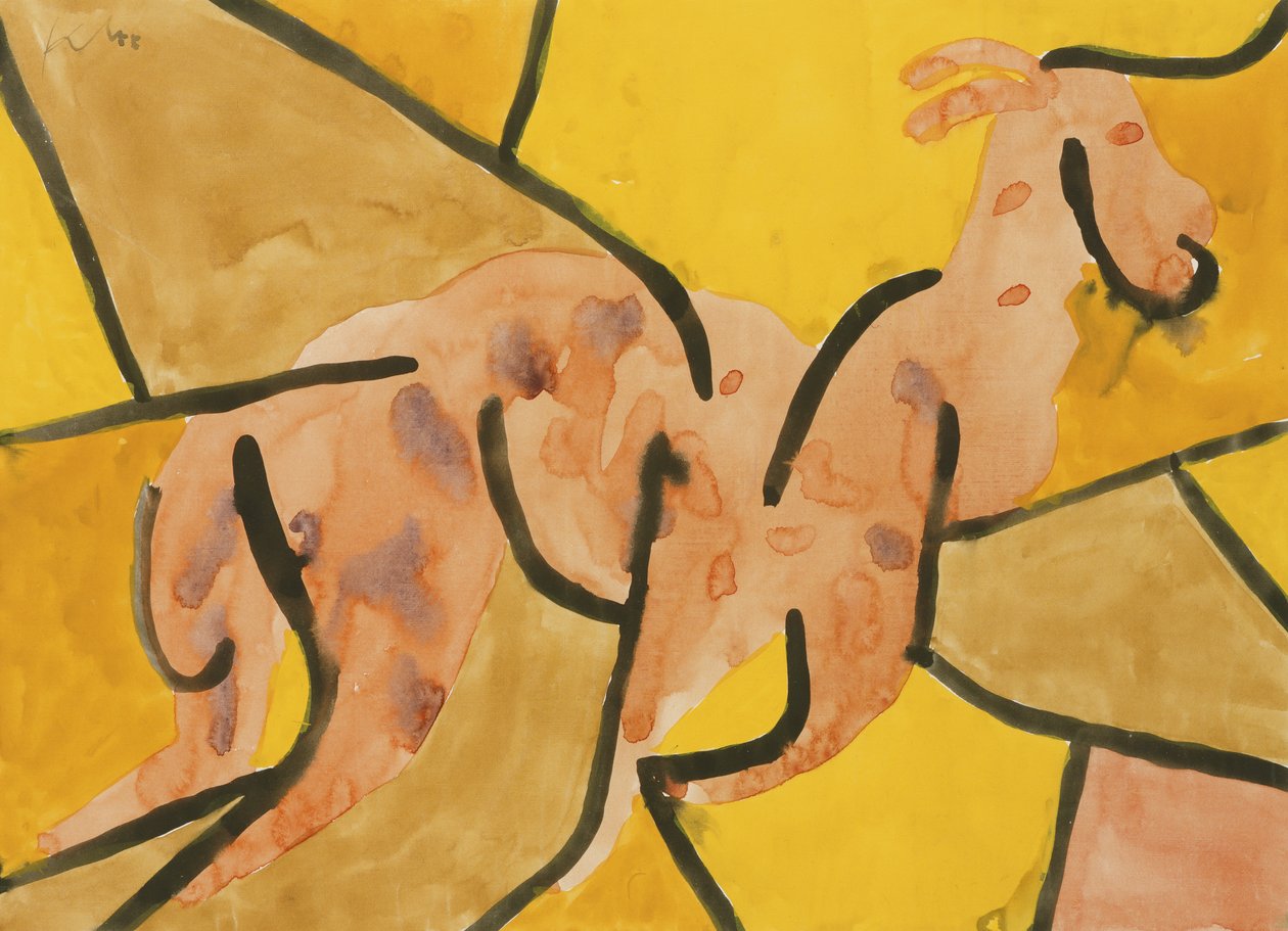Ziegenbock bricht aus von Paul Klee