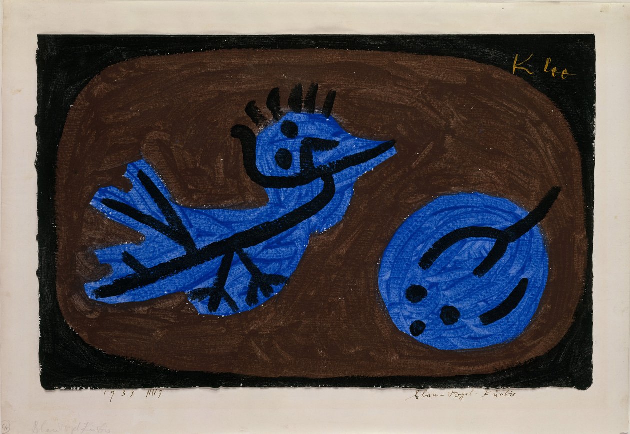 Blauer Vogel-Kürbis von Paul Klee