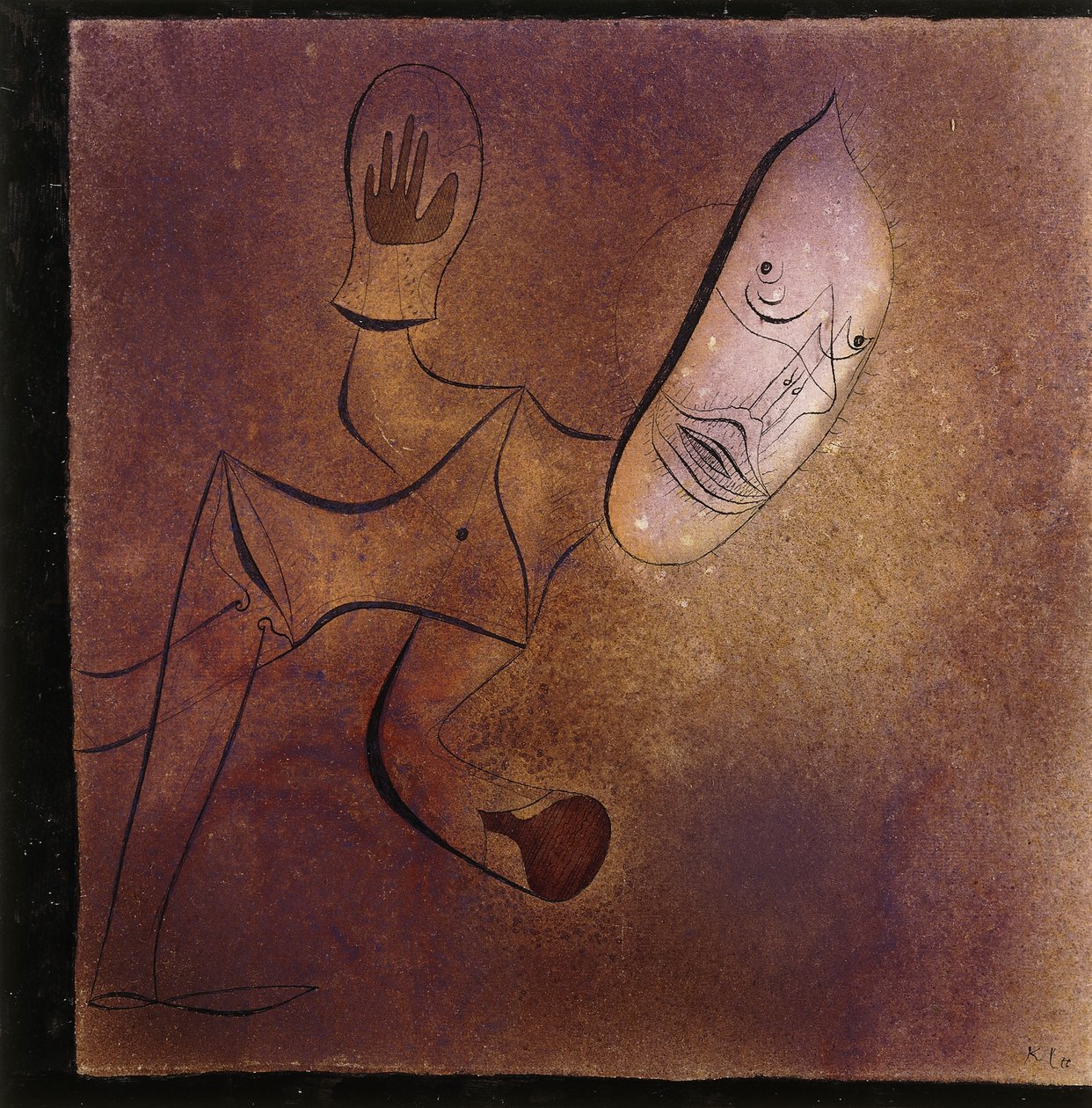 Brutaler Pierrot von Paul Klee