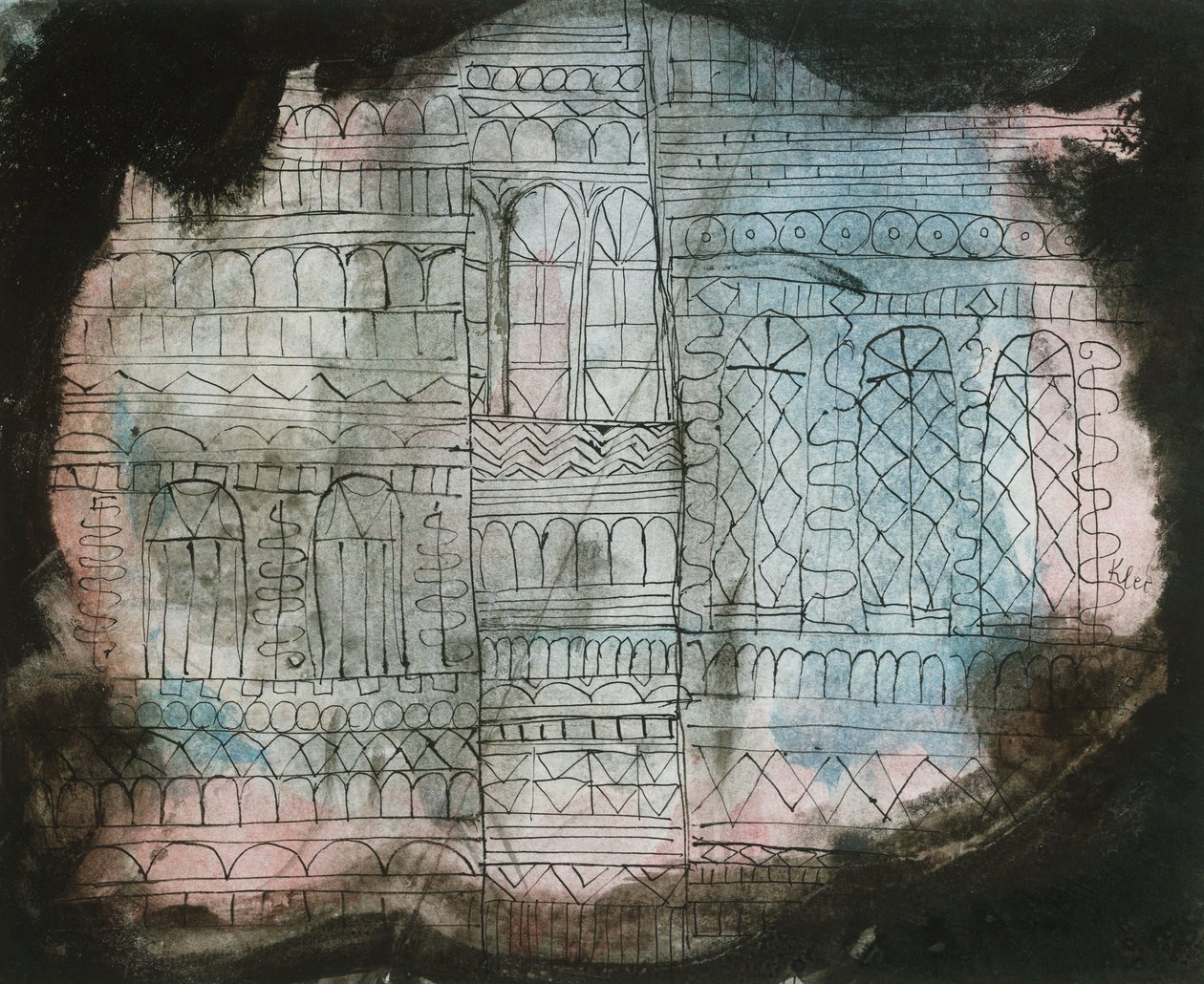 Brennendes Schloss von Paul Klee