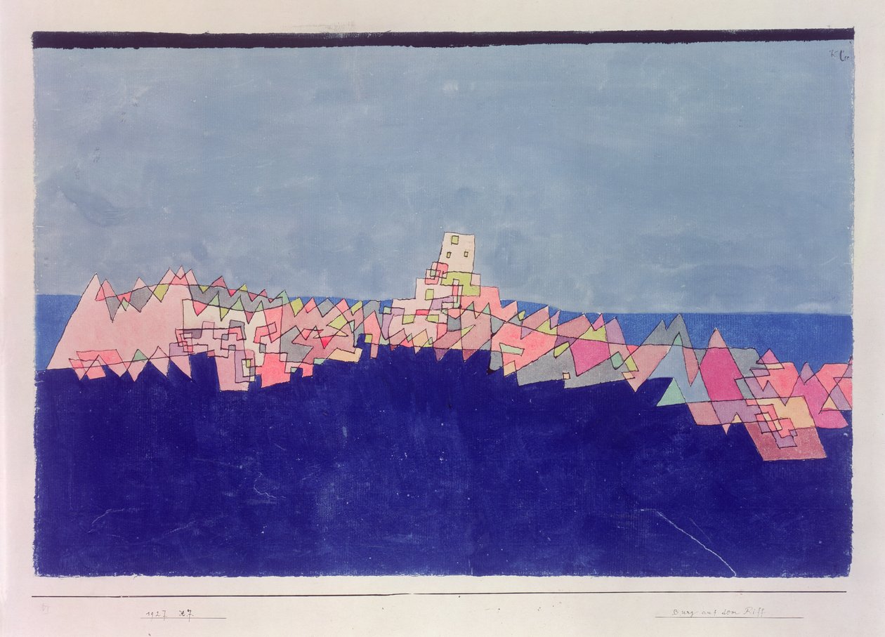 Schloss auf dem Riff von Paul Klee