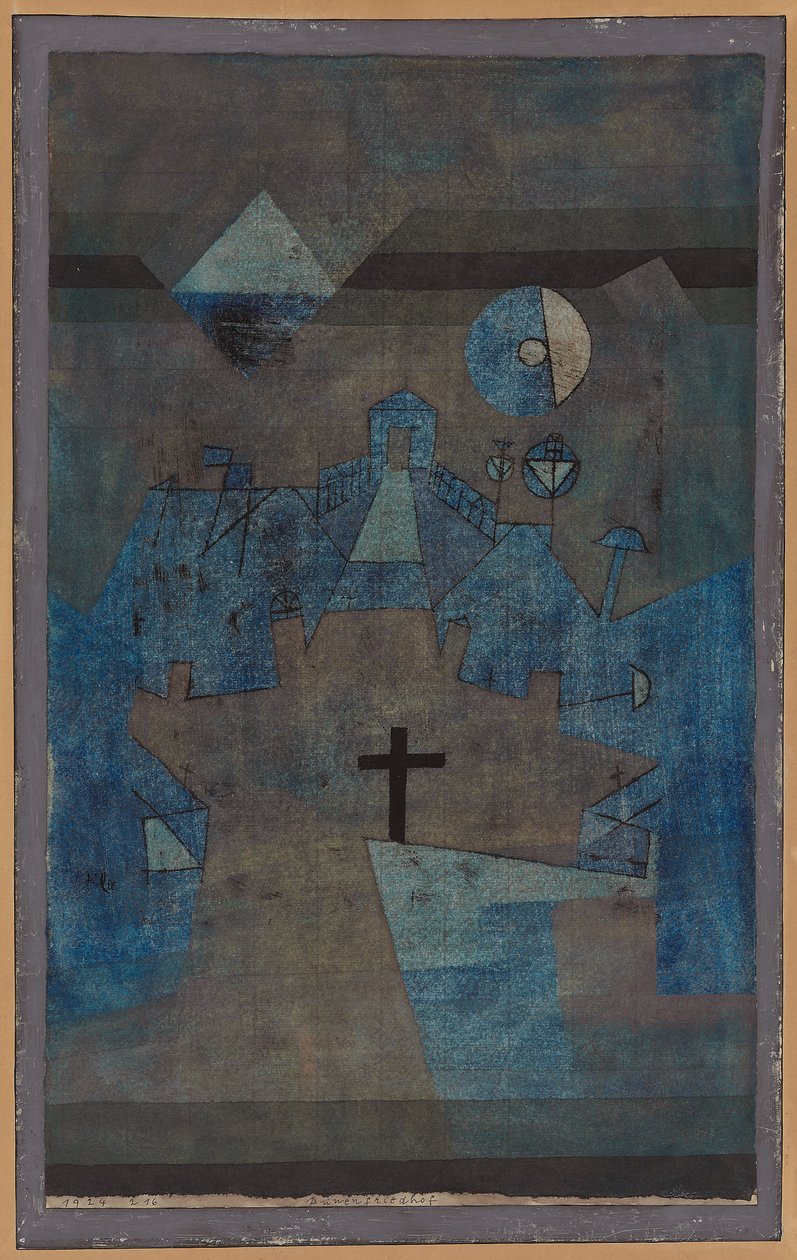 Friedhof in den Dünen von Paul Klee